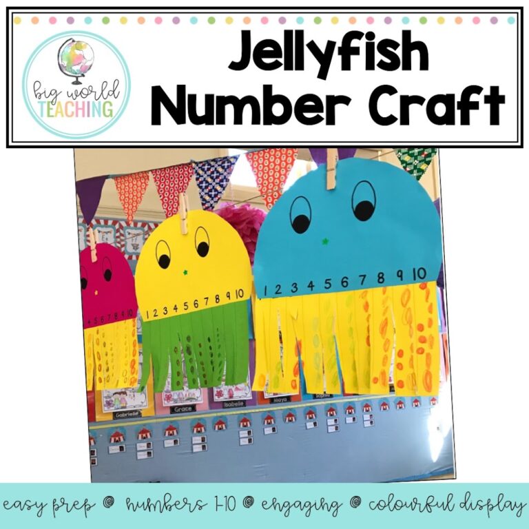 FREE Jellyfish Number Craft