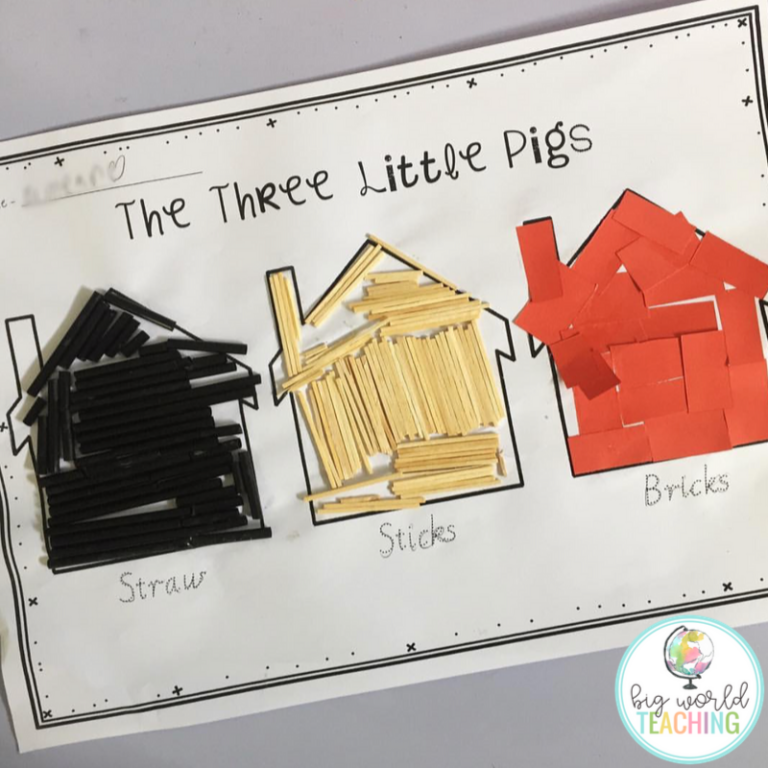 Three Little Pigs Craft Activity – FREE Download!
