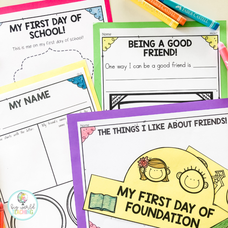 Back to School – 5 Printables for the First Week of School